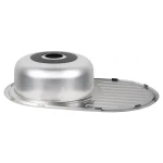 Кухонная мойка WEZER 7750(08) Satin 770x500x180 мм с сифоном