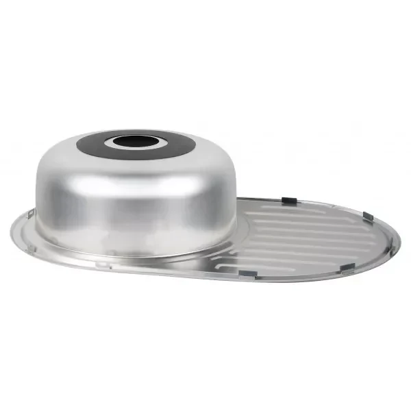 Кухонная мойка WEZER 7750(08) Satin 770x500x180 мм с сифоном