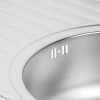 Кухонная мойка WEZER 7750(08) Satin 770x500x180 мм с сифоном