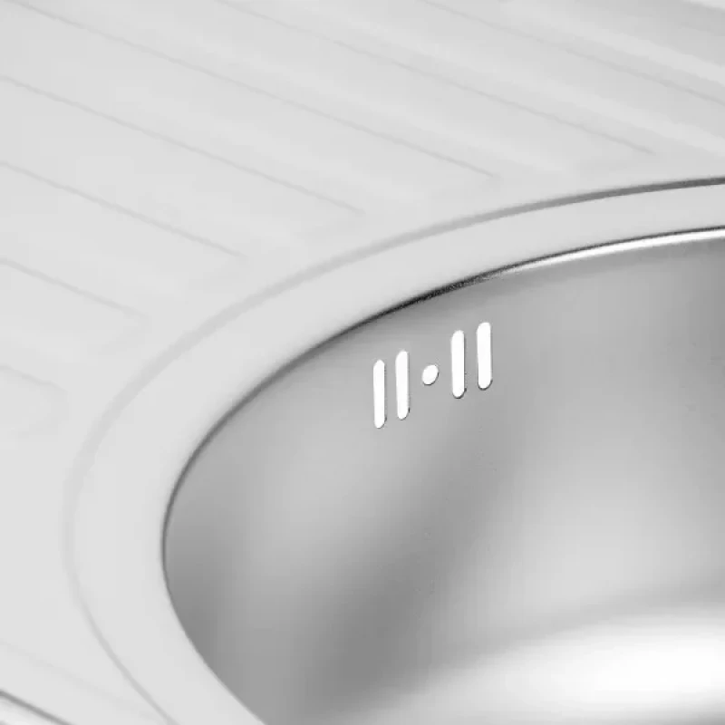 Кухонная мойка WEZER 7750(08) Satin 770x500x180 мм с сифоном