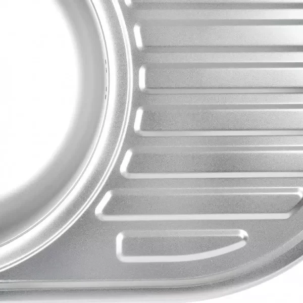 Кухонная мойка WEZER 7750(08) Satin 770x500x180 мм с сифоном