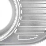 Кухонная мойка WEZER 7750(06) Satin 770x500x160 мм с сифоном