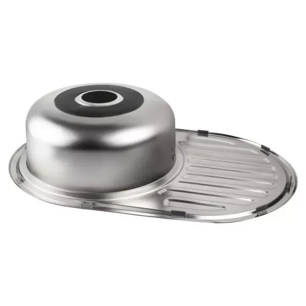 Кухонная мойка WEZER 7750(08) Decor 770x500x180 мм с сифоном