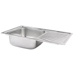 Кухонная мойка WEZER 7848(08) Decor 780x480x180 мм с сифоном