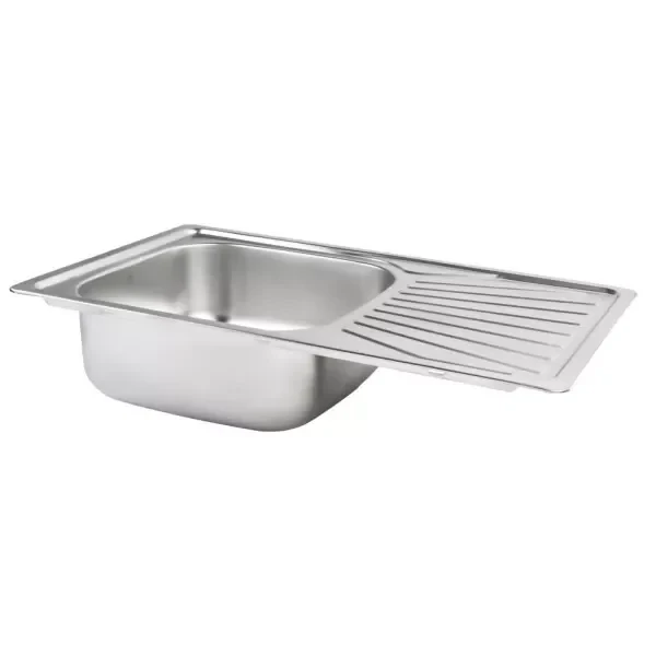 Кухонная мойка WEZER 7848(08) Decor 780x480x180 мм с сифоном