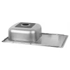 Кухонная мойка WEZER 7848(08) Satin 780x480x180 мм с сифоном
