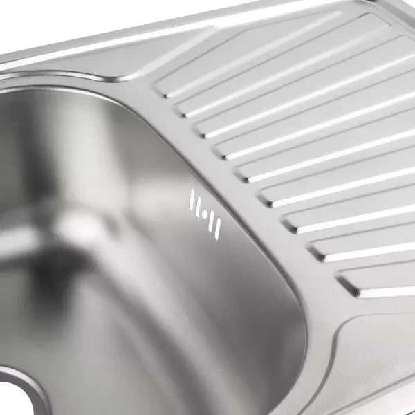 Кухонная мойка WEZER 7549(08) Decor 750x490x180 мм с сифоном