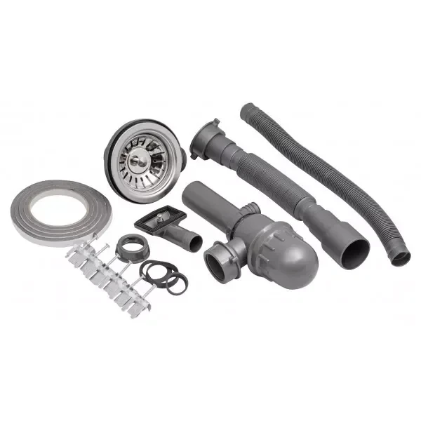 Кухонная мойка WEZER 5848(08) Satin 580x480x180 мм с сифоном