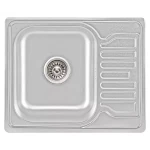 Кухонная мойка WEZER 6350(08) Satin 630x500x180 мм с сифоном