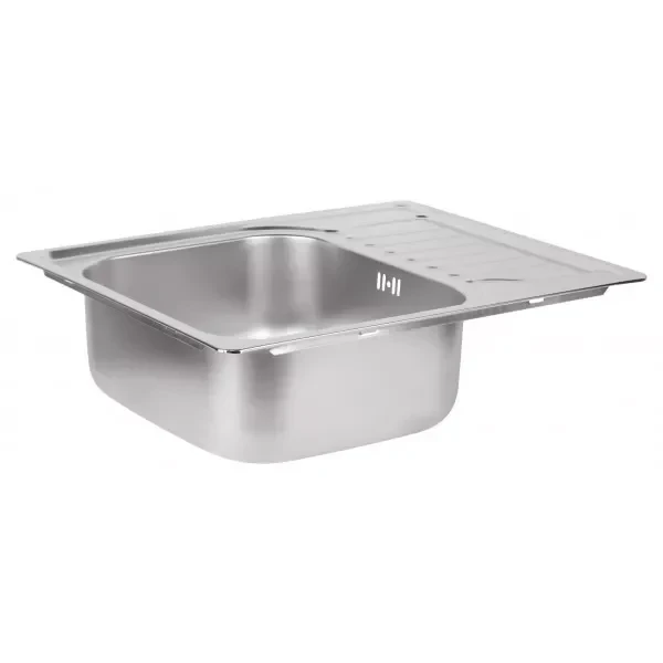 Кухонная мойка WEZER 6350(08) Satin 630x500x180 мм с сифоном