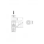 Кран-букса FRAP F52-11 для кнопочного выключателя H44