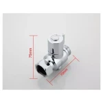 Дивертор с кран-буксой FRAP FBBB поворотный хромированный