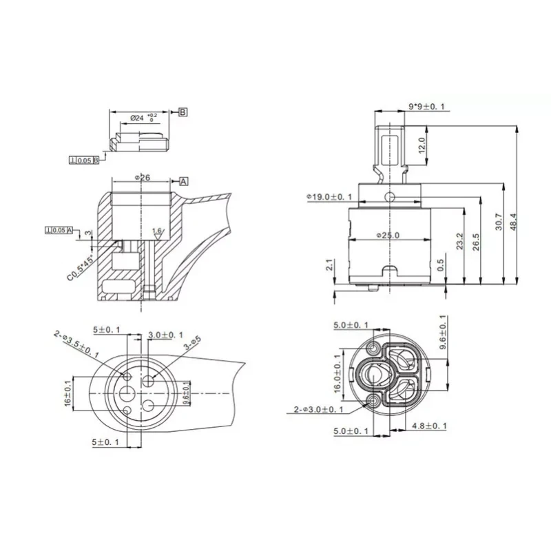 Картридж GAPPO G54 Sedal 25 мм