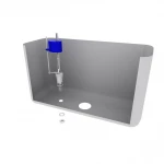 Наливний клапан бачка унітазу Kronoplast КН1 з нижнім підведенням 1/2