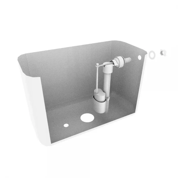 Наливний клапан бачка унітазу Kronoplast КБ1 з бічним підведенням 1/2