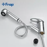 Змішувач для кухні Frap F6003 з висувним виливом, хром