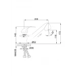 Змішувач для кухні Frap F6003 з висувним виливом, хром