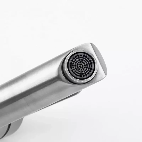 Смеситель для умывальника FRAP F10801 нержавеющая сталь.