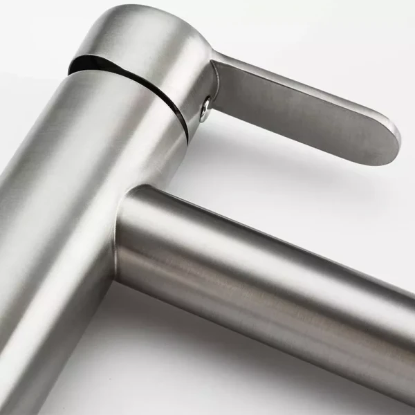 Смеситель для умывальника FRAP F10801-2 высокая нержавеющая сталь.