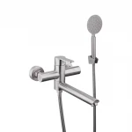 Смеситель для ванны FRAP F32801 нержавеющая сталь.