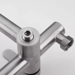 Смеситель для ванны FRAP F32801 нержавеющая сталь.