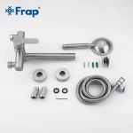 Смеситель для ванны FRAP F32801 нержавеющая сталь.