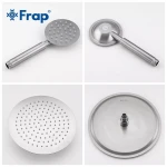 Душевая система FRAP F24801 с поворотным изливом и переключателем на лейку, 1 режим, нержавеющая сталь.