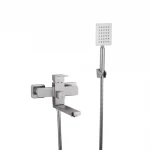 Смеситель для ванны FRAP F32802 нержавеющая сталь.