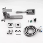 Смеситель для ванны FRAP F32802 нержавеющая сталь.