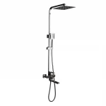 Душевая система FRAP F24802 с поворотным изливом с переключателем на лейку нержавеющая сталь (1 режим)