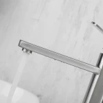 Смеситель для умывальника FRAP F10805-2 высокий сатин