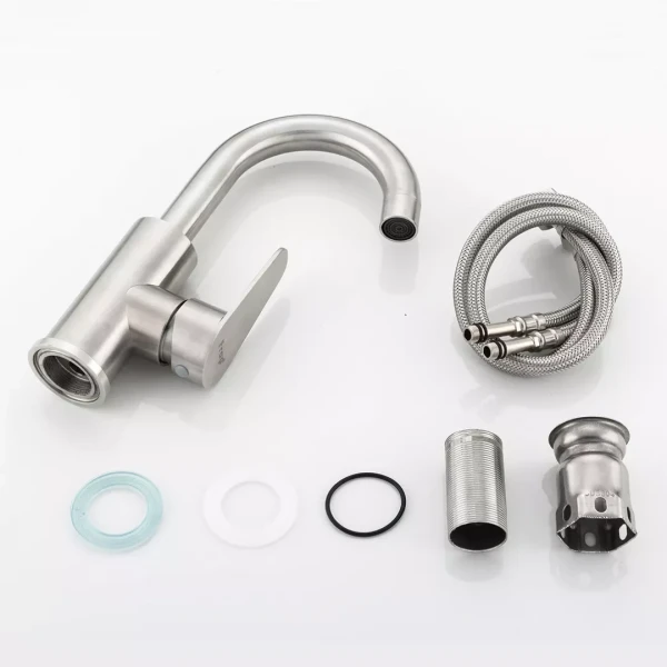 Смеситель для умывальника FRAP F1348 сатин