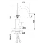 Смеситель для умывальника FRAP F1348 сатин