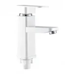 Смеситель для умывальника SLAT SLT-B001W белый/хром