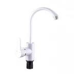 Смеситель для кухни SLAT ПЛАСТ SLT-D011W белый/хром