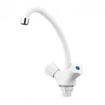 Смеситель для кухни SLAT SLT-E271W белый/хром