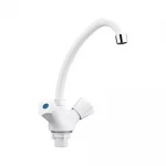 Смеситель для кухни SLAT SLT-E271W белый/хром