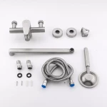 Смеситель для ванны FRAP F2248 сатинированный