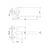 Смеситель для ванны FRAP F2248 сатинированный