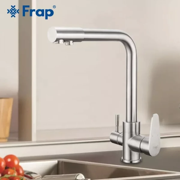 Смеситель для кухни FRAP F4348 сатин для двух вод