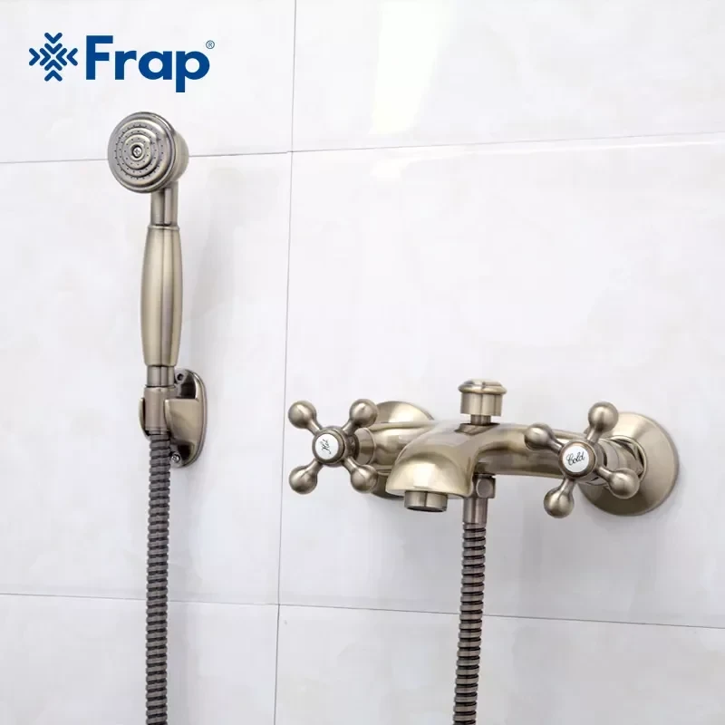 Смеситель для ванны FRAP F3019-4 бронзовый