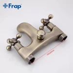 Смеситель для ванны FRAP F3019-4 бронзовый