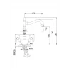 Смеситель для кухни FRAP F4019-4 бронзовый