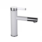 Смеситель для умывальника FRAP F1052-14 высокий белый/хром