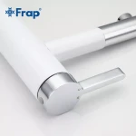 Смеситель для умывальника FRAP F1052-14 высокий белый/хром