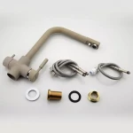 Смеситель для кухни FRAP F4352-20 бежевый для двух видов воды