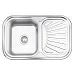 Кухонная мойка WEZER 7549(08) Satin 750x490x180 мм с сифоном