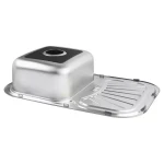 Кухонная мойка WEZER 7549(08) Satin 750x490x180 мм с сифоном