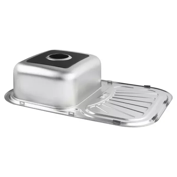 Кухонная мойка WEZER 7549(08) Satin 750x490x180 мм с сифоном