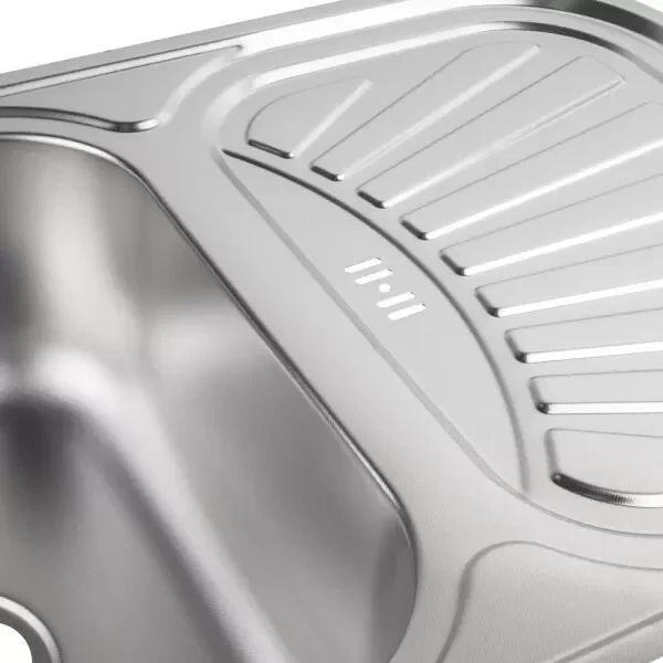 Кухонная мойка WEZER 7549(08) Satin 750x490x180 мм с сифоном